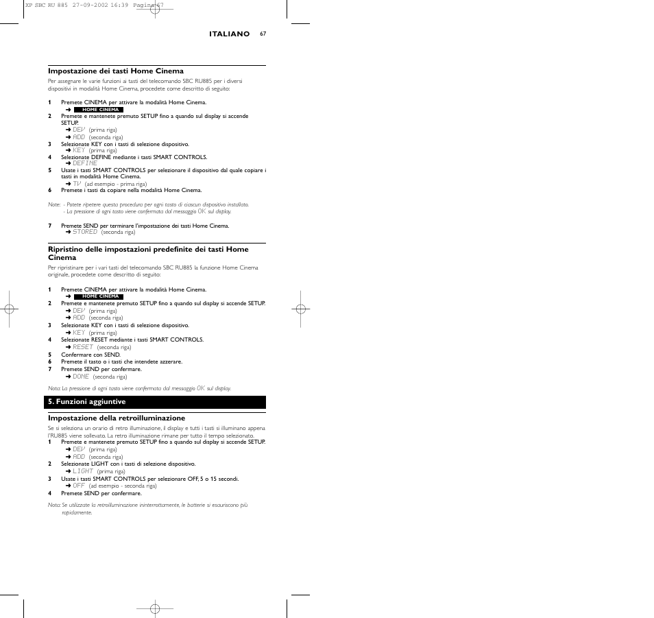 Philips Universal-Fernbedienung User Manual | Page 67 / 146