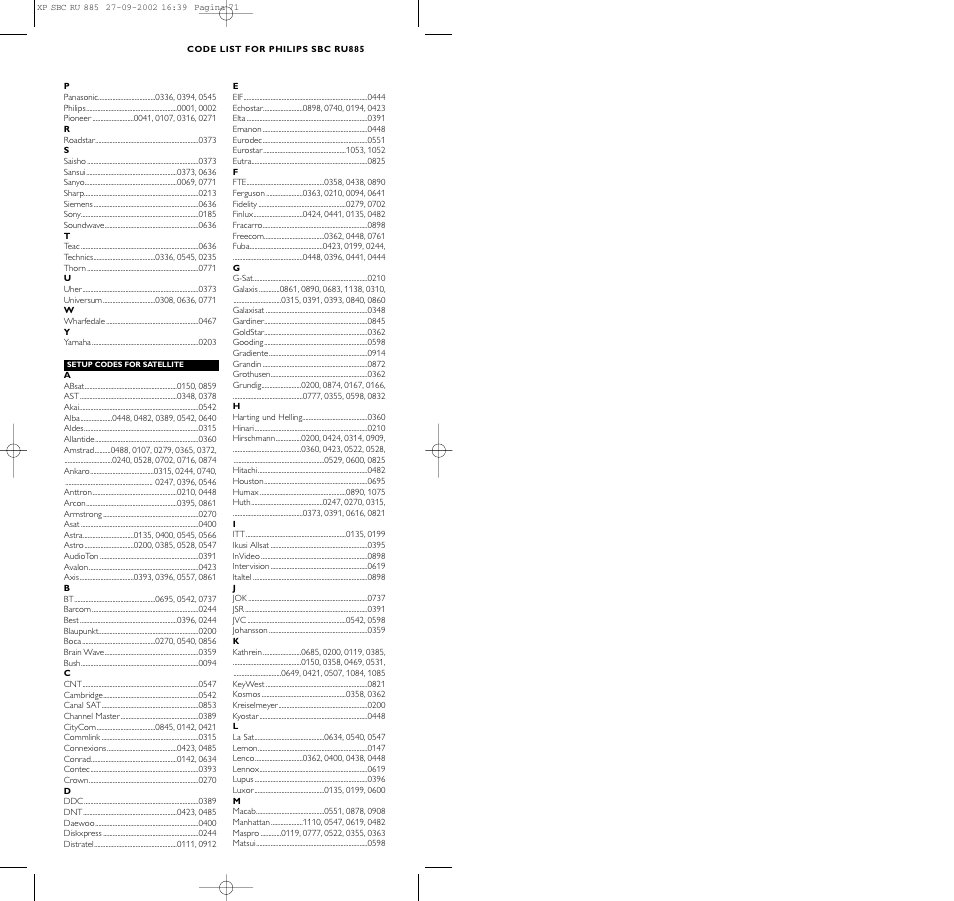 Philips Universal-Fernbedienung User Manual | Page 71 / 146