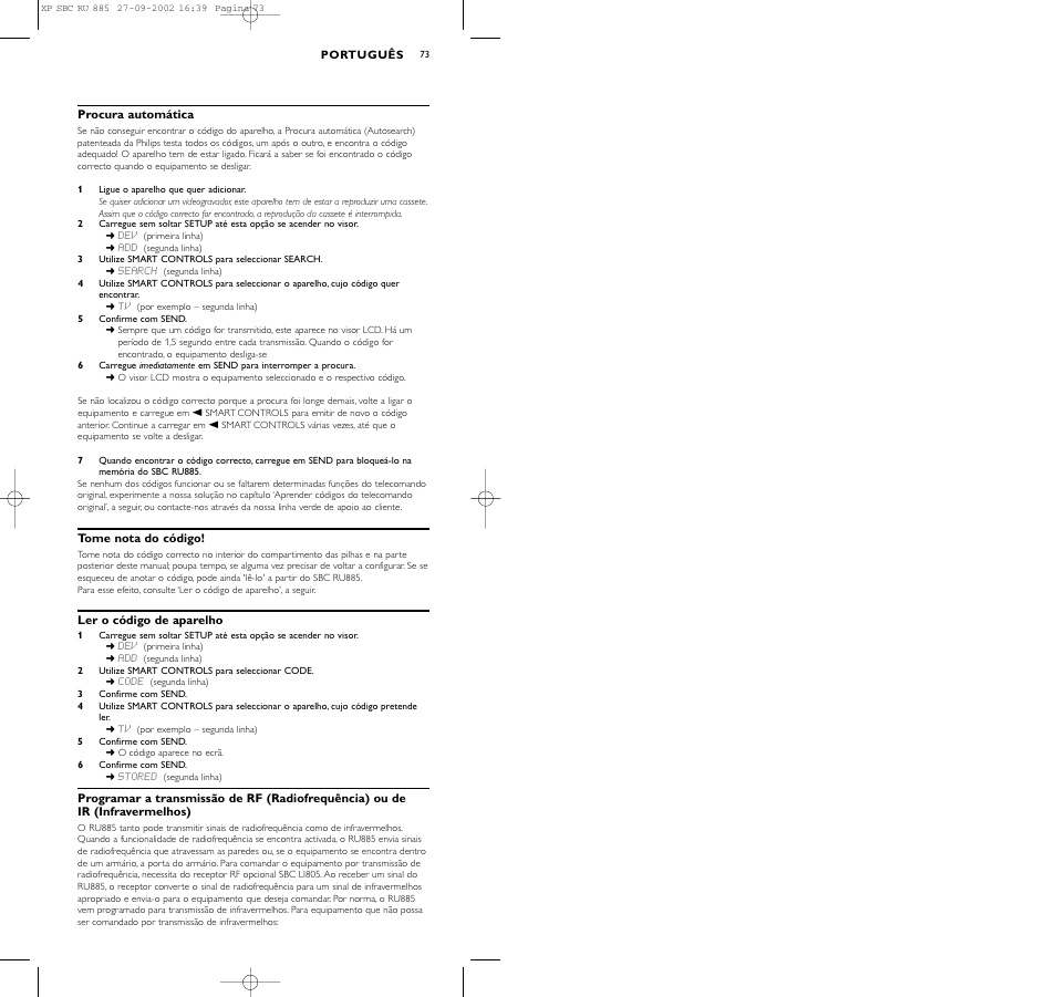 Philips Universal-Fernbedienung User Manual | Page 82 / 146