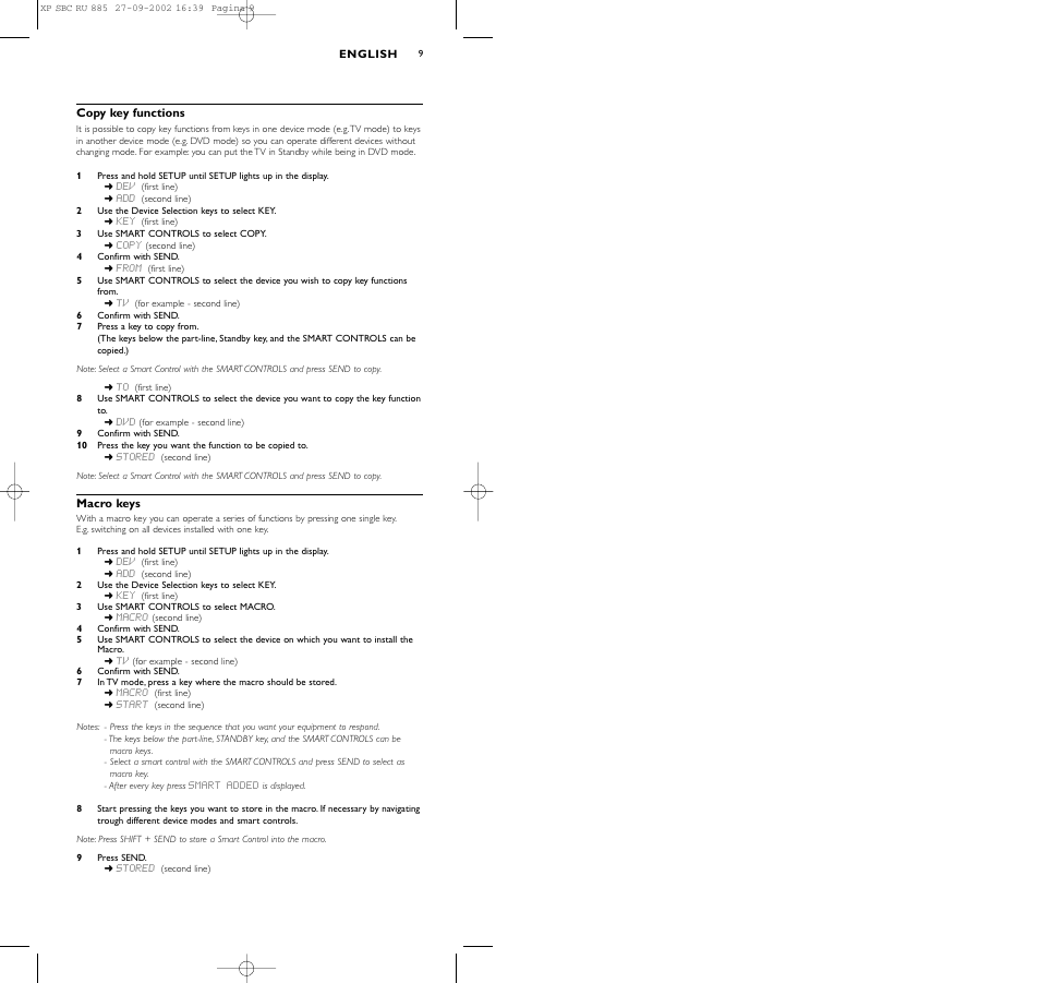 Philips Universal-Fernbedienung User Manual | Page 9 / 146