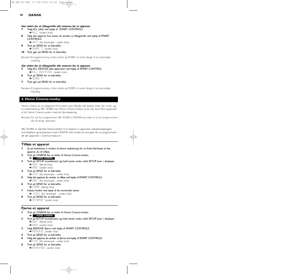 Philips Universal-Fernbedienung User Manual | Page 97 / 146