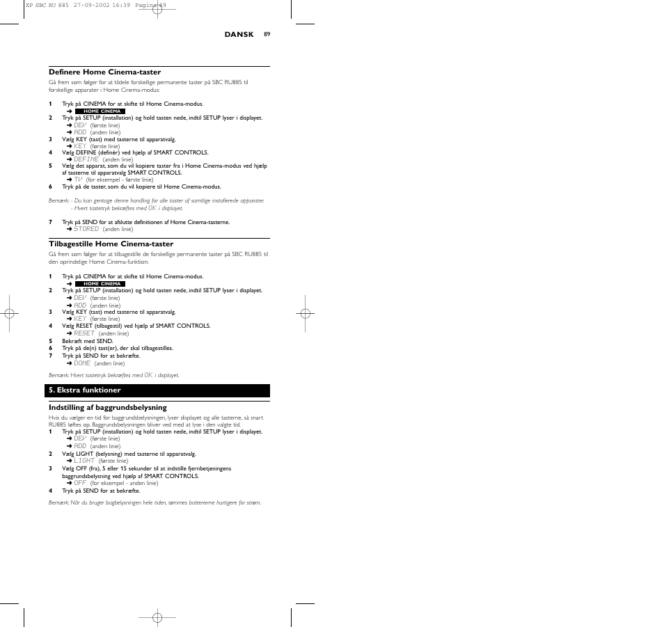 Philips Universal-Fernbedienung User Manual | Page 98 / 146