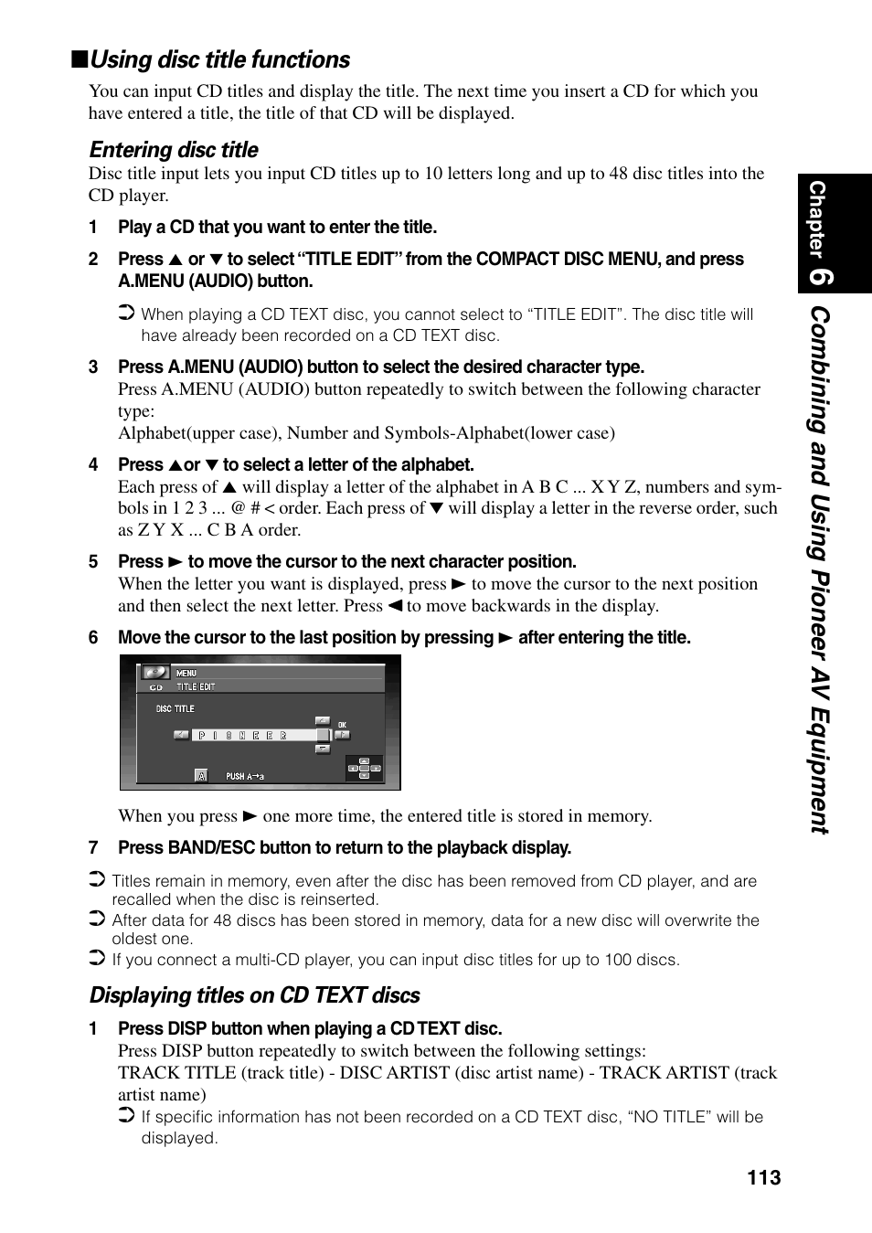 Using disc title functions | Pioneer DVD Navigation Unit AVIC-80DVD User Manual | Page 115 / 192