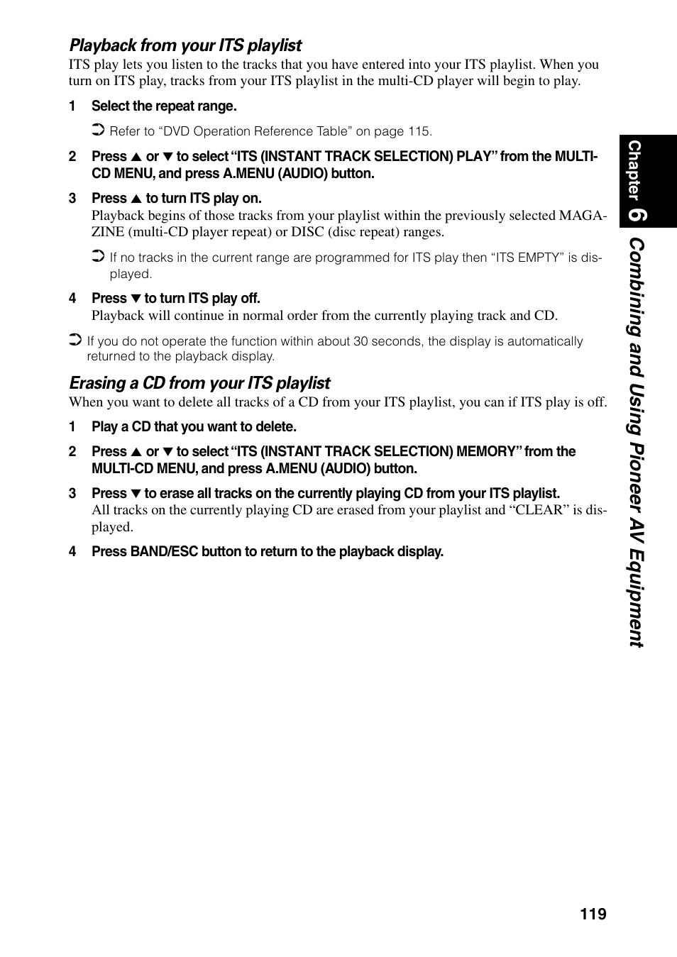 Combining and using pioneer a v equipment | Pioneer DVD Navigation Unit AVIC-80DVD User Manual | Page 121 / 192