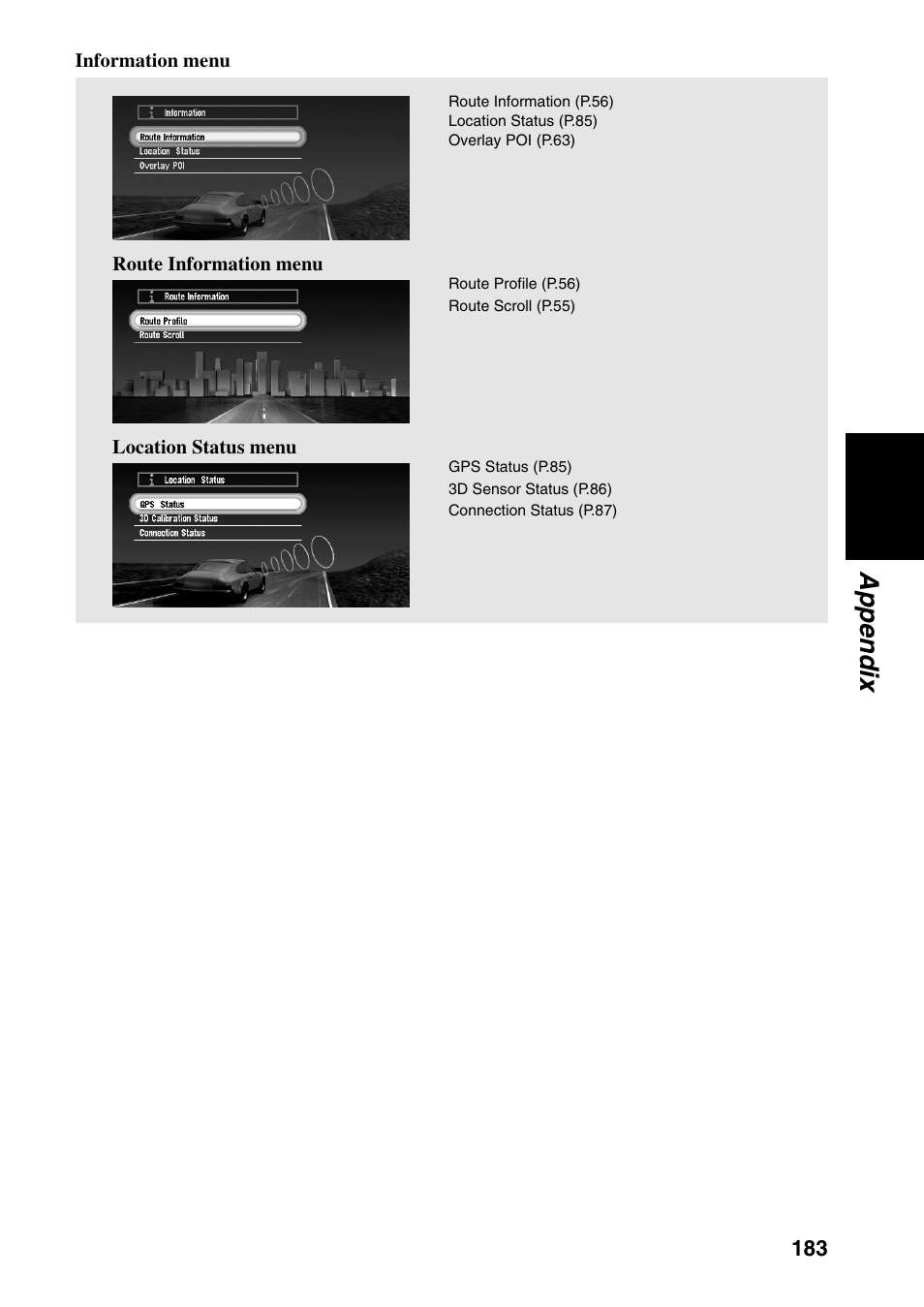 Appendix | Pioneer DVD Navigation Unit AVIC-80DVD User Manual | Page 185 / 192