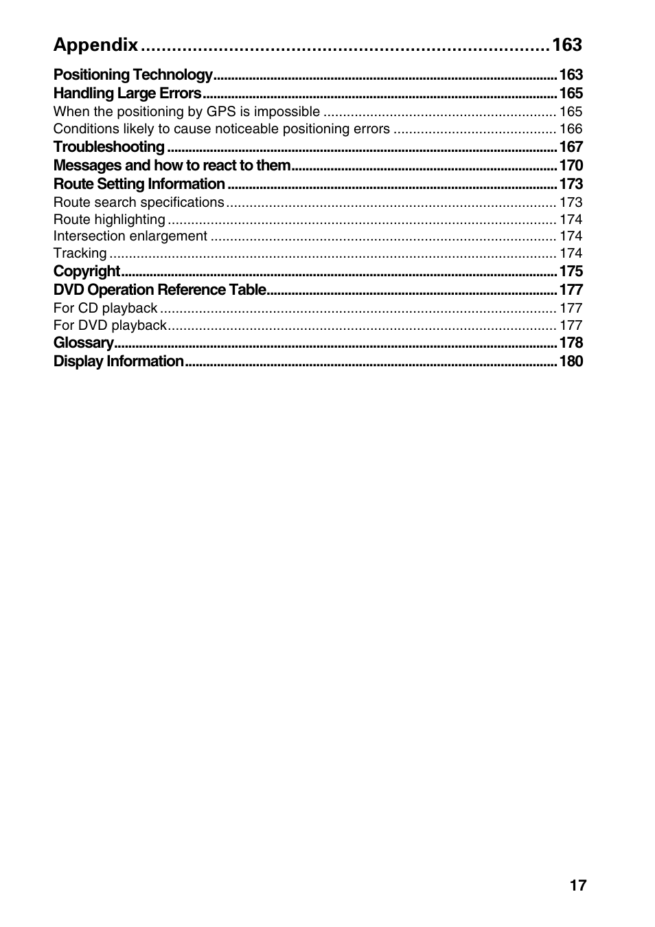 Appendix | Pioneer DVD Navigation Unit AVIC-80DVD User Manual | Page 19 / 192