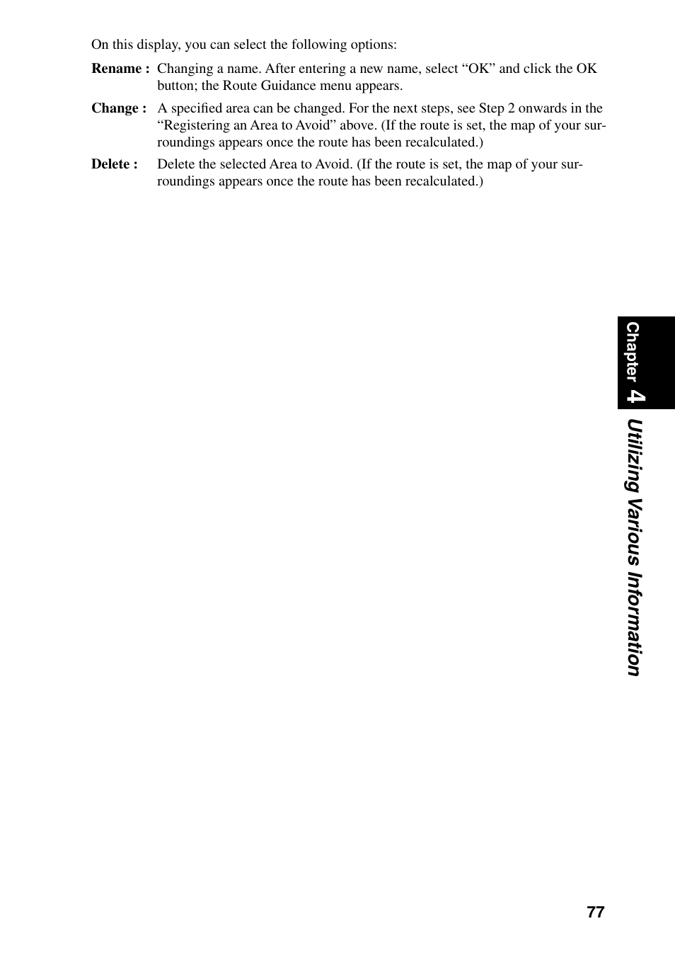 Utilizing v arious inf ormation | Pioneer DVD Navigation Unit AVIC-80DVD User Manual | Page 79 / 192