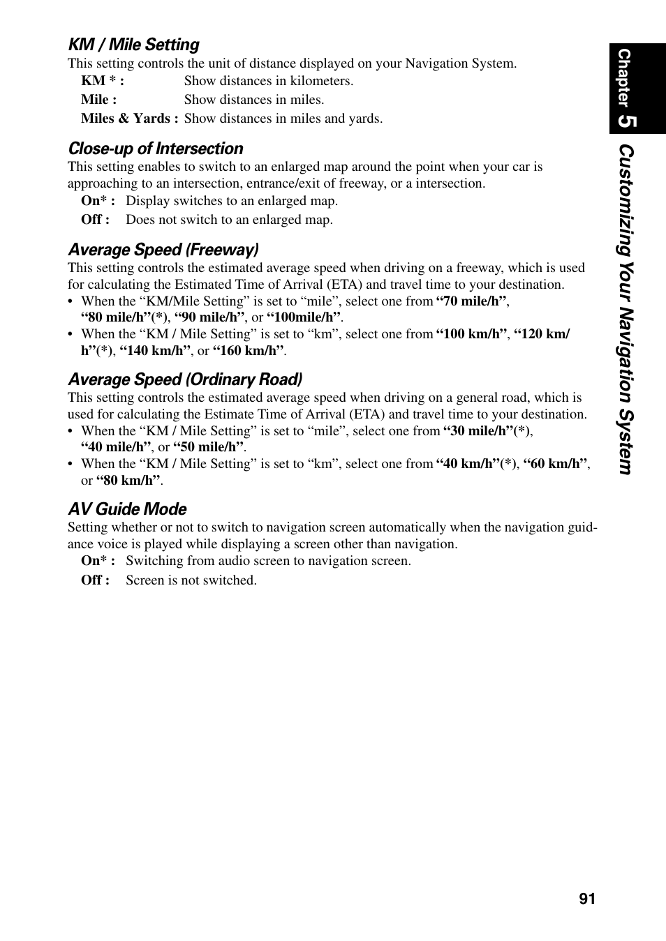 Customizing y our na vigation system | Pioneer DVD Navigation Unit AVIC-80DVD User Manual | Page 93 / 192