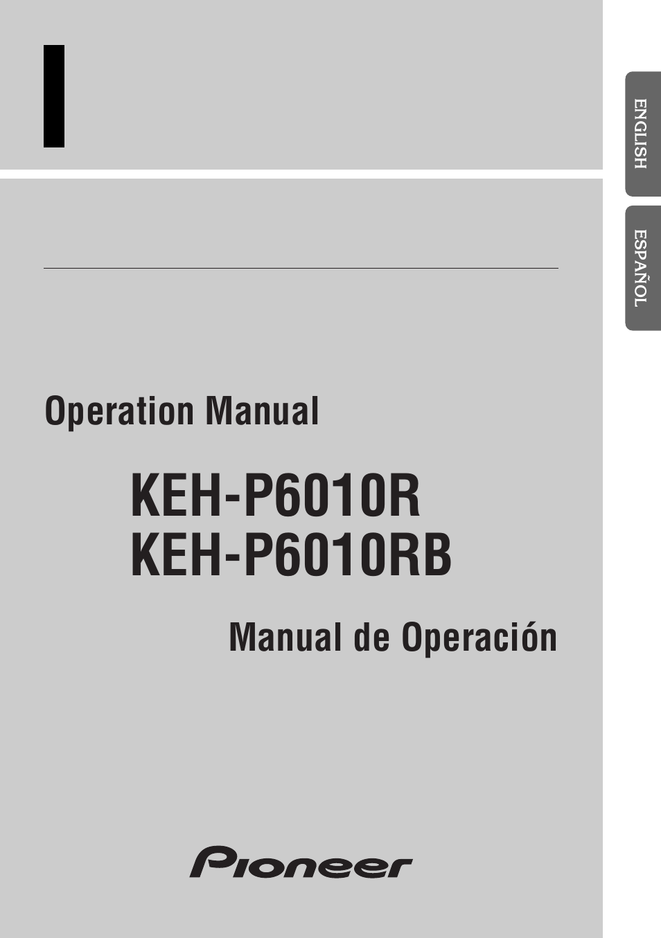 Pioneer KEH-P6010RB User Manual | 104 pages