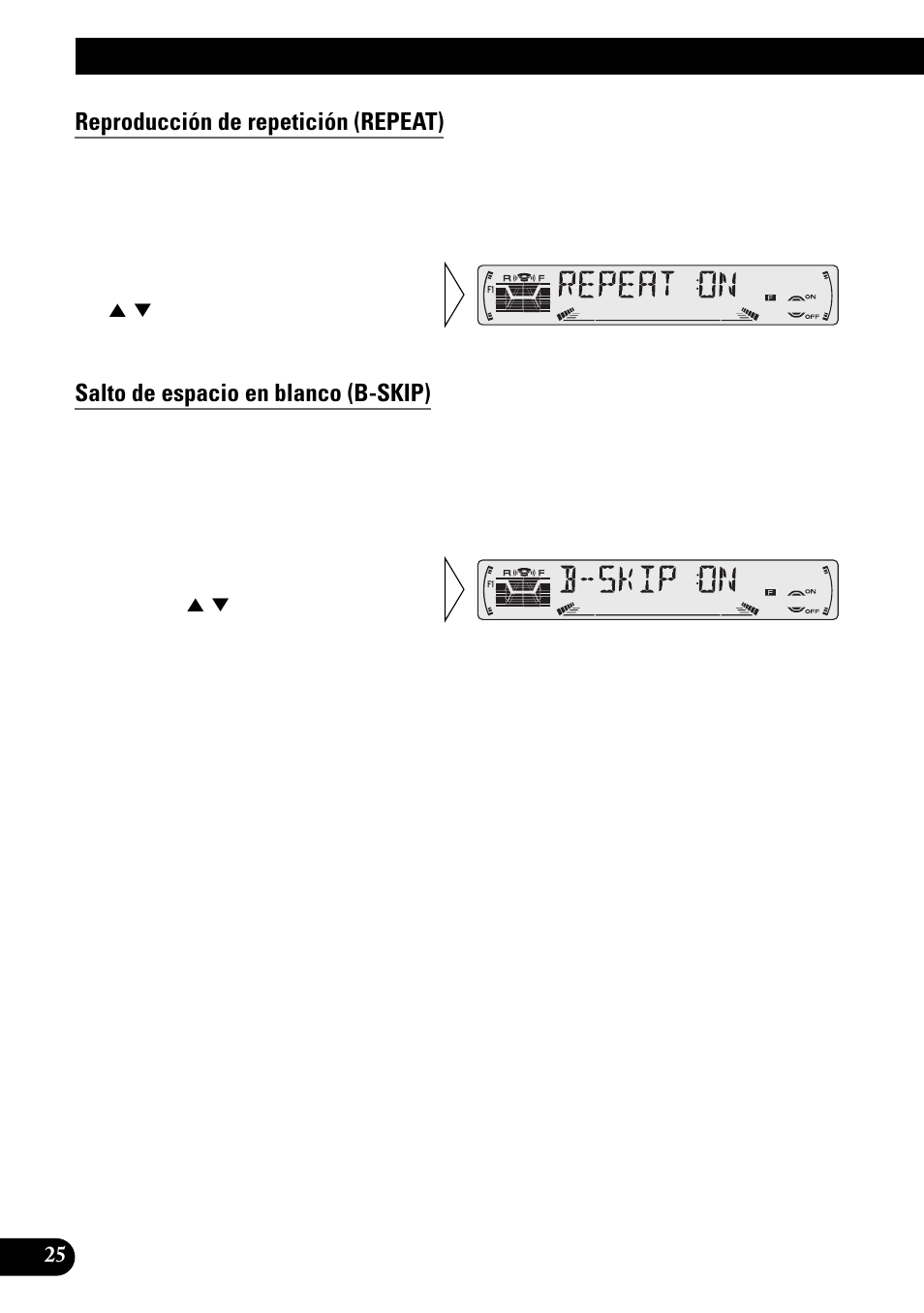 Uso del reproductor de cassettes, Reproducción de repetición (repeat), Salto de espacio en blanco (b-skip) | Intercepción de radio (ri) | Pioneer KEH-P6010RB User Manual | Page 76 / 104
