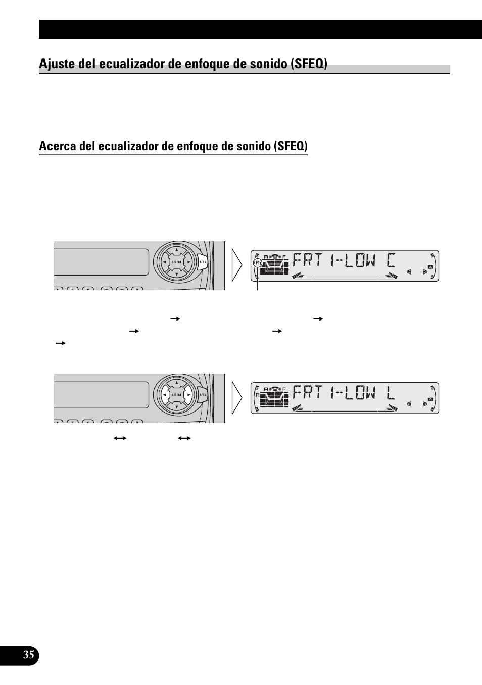 Ajuste de audio, Ajuste del ecualizador de enfoque de sonido, Sfeq) | Acerca del ecualizador de enfoque de sonido (sfeq), Selección de la curva del ecualizador, Acerca de las curvas personalizables, Ajuste del ecualizador de enfoque de sonido (sfeq) | Pioneer KEH-P6010RB User Manual | Page 86 / 104
