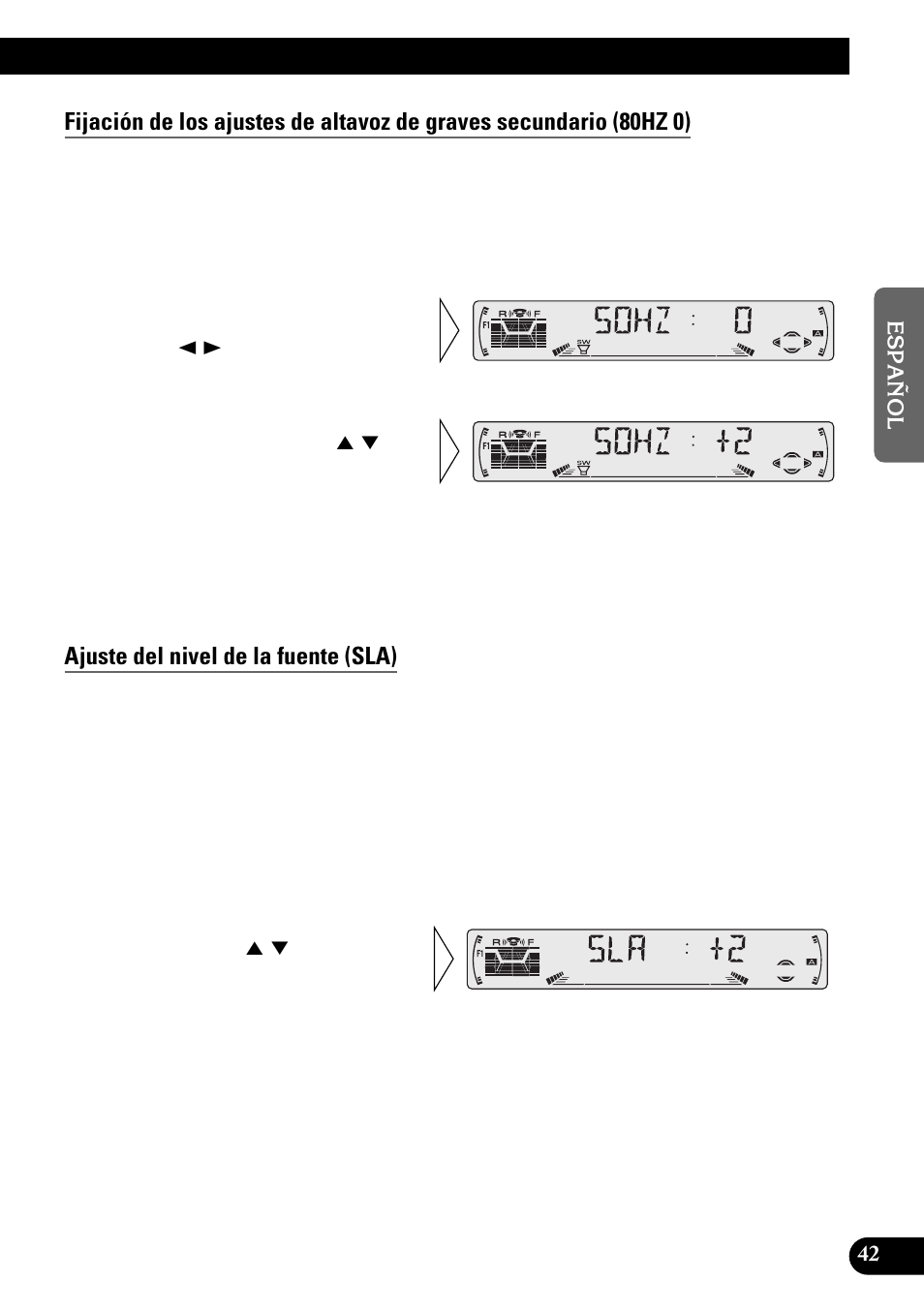 Ajuste del nivel de la fuente (sla) | Pioneer KEH-P6010RB User Manual | Page 93 / 104