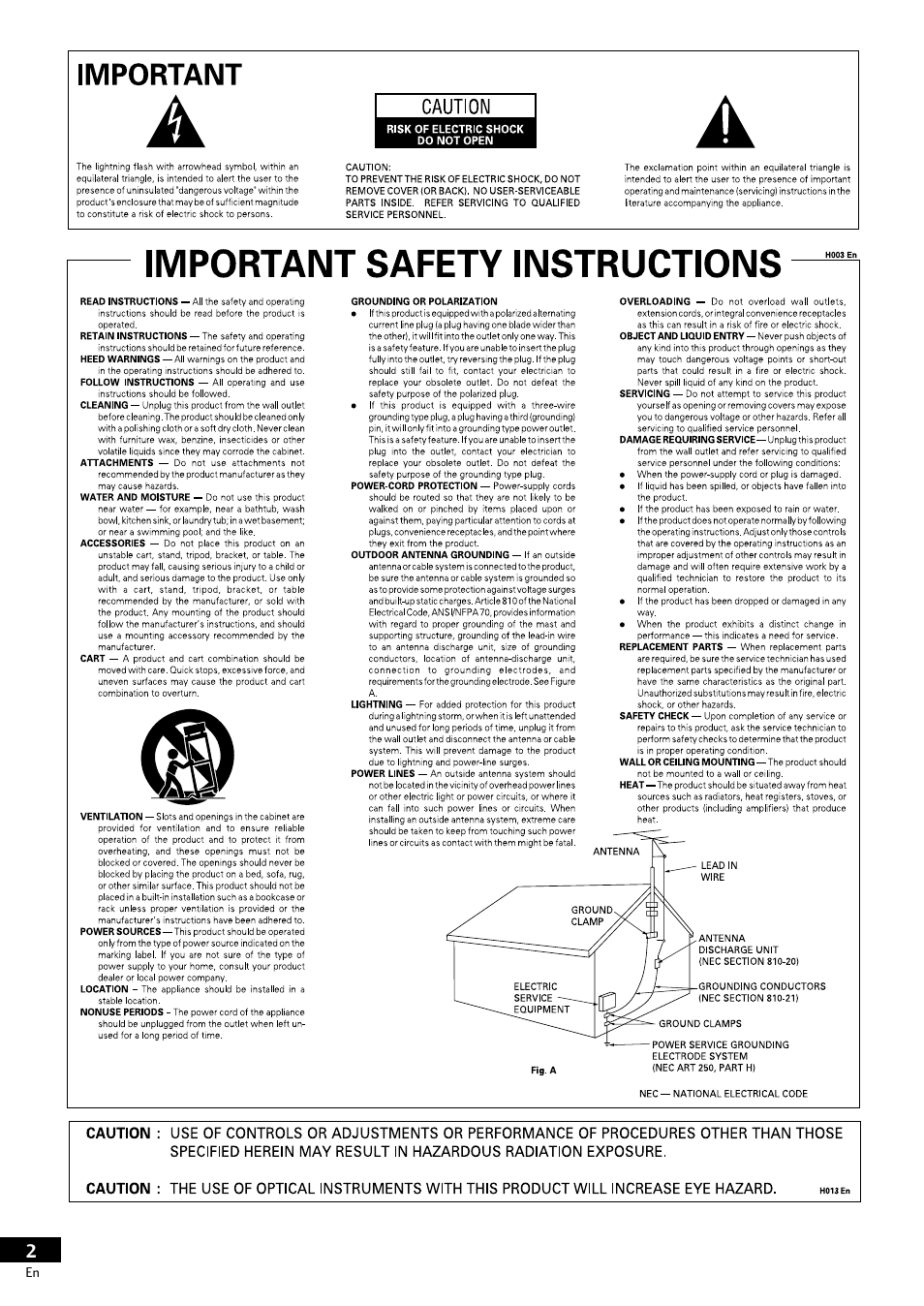 Pioneer DV-S733A User Manual | Page 2 / 72