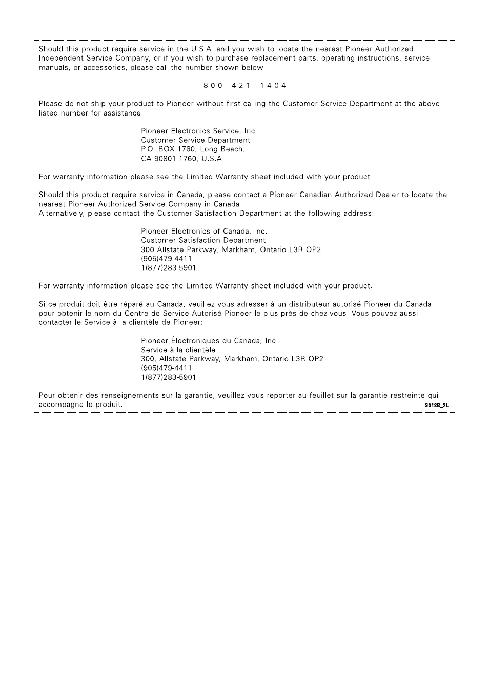Pioneer corporation | Pioneer DV-S733A User Manual | Page 72 / 72