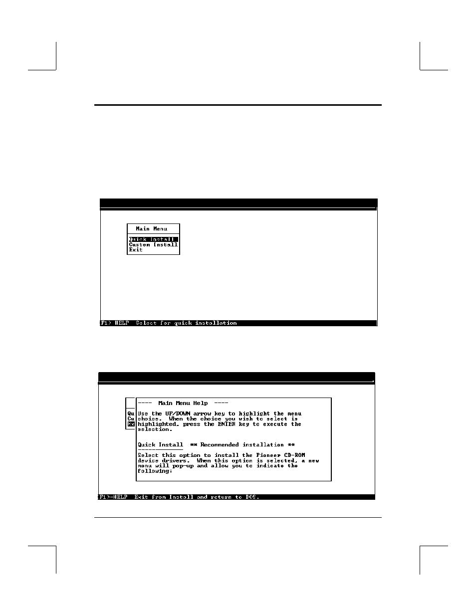 On-line help for ibm-pc & compatible installation | Pioneer DRM-604X User Manual | Page 13 / 66