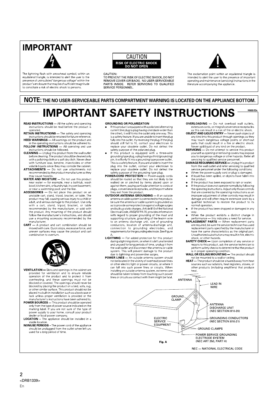 Pioneer CDJ-1000MK2 User Manual | Page 2 / 20