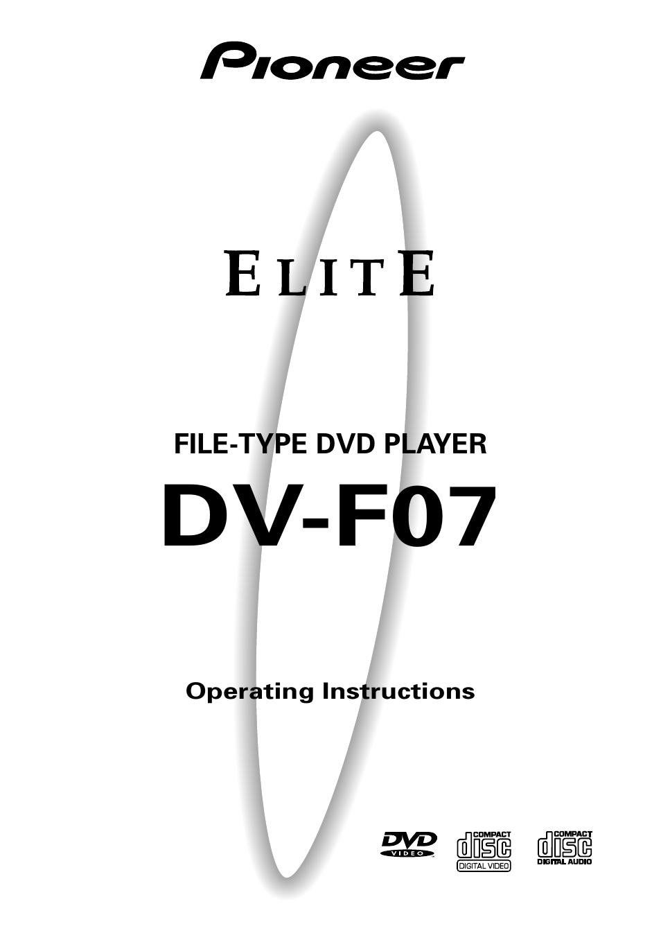 Pioneer DV-F07 User Manual | 80 pages