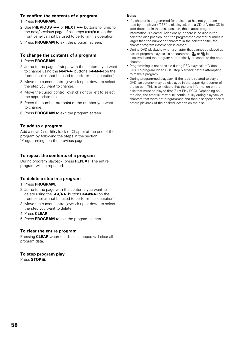 Pioneer DV-F07 User Manual | Page 58 / 80