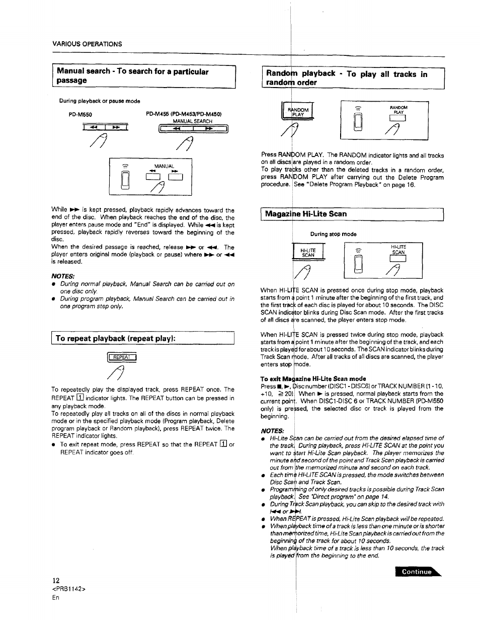 Pioneer PD-M550 User Manual | Page 12 / 20