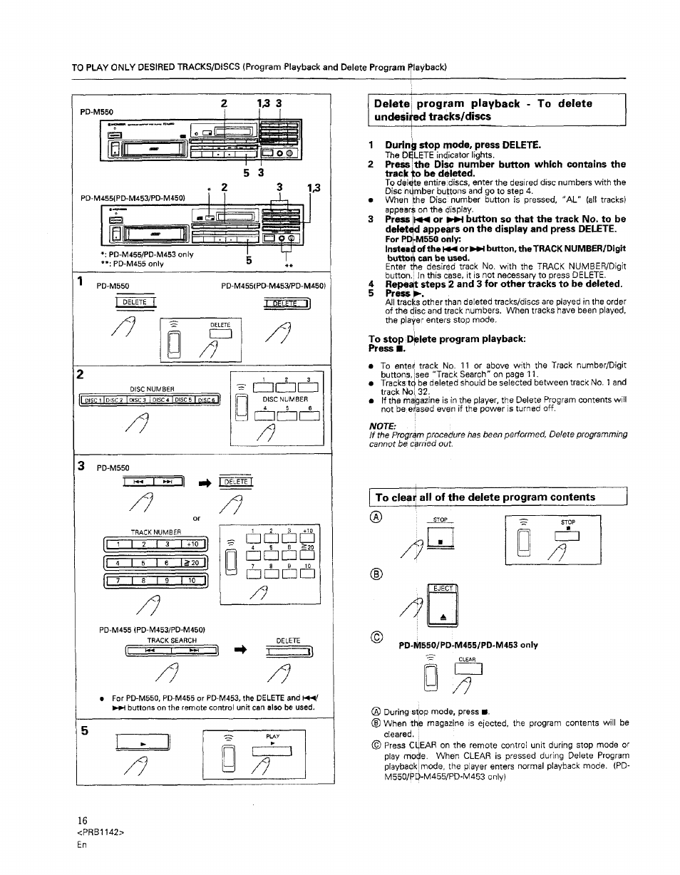 Pioneer PD-M550 User Manual | Page 16 / 20