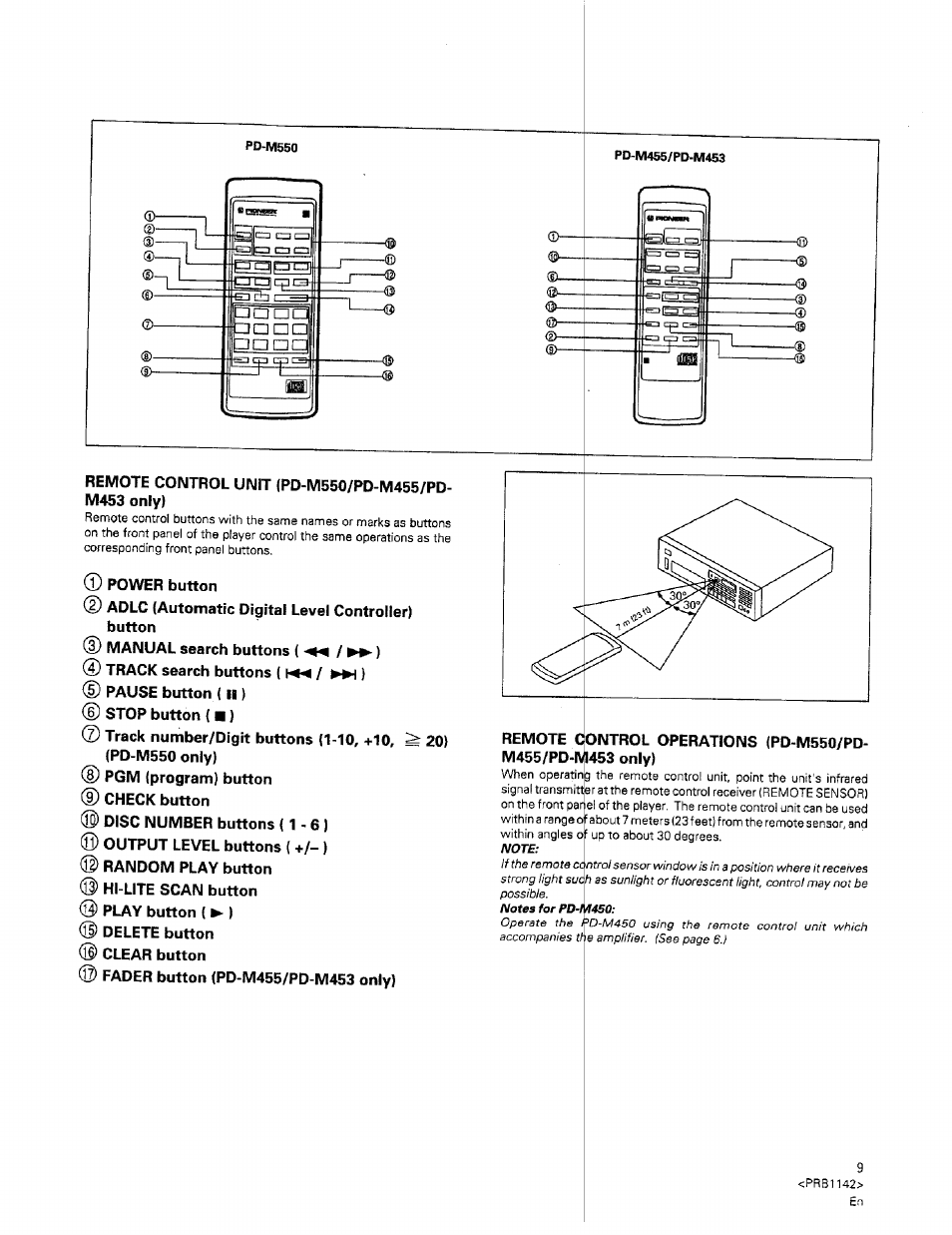 Pioneer PD-M550 User Manual | Page 9 / 20