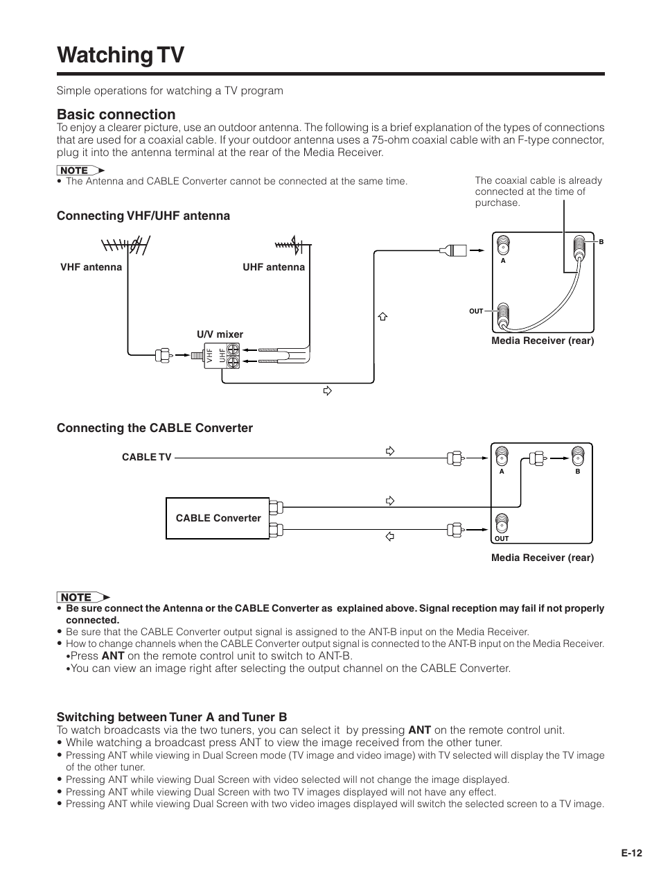 Watching tv, Basic connection | Pioneer PDP-5030HD User Manual | Page 15 / 71