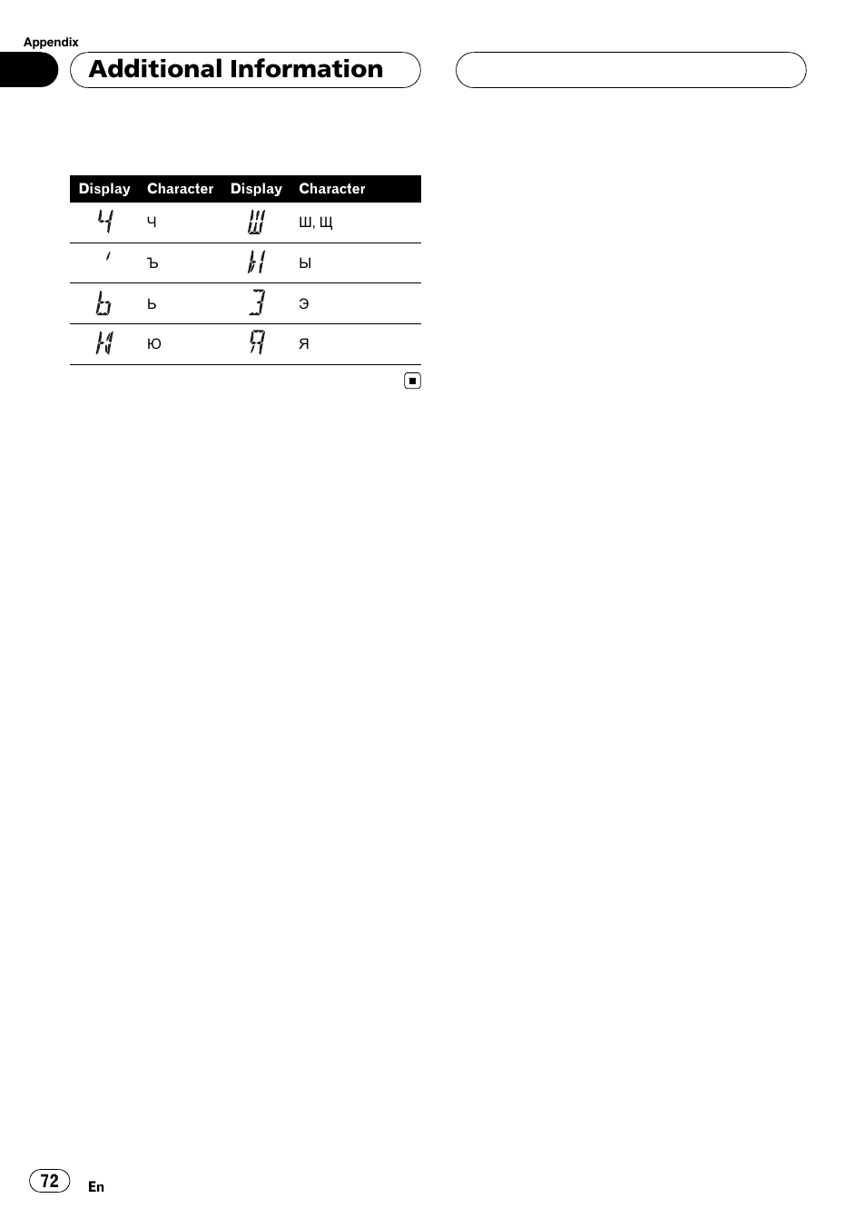 Additional information | Pioneer DEH-P55BT User Manual | Page 72 / 162