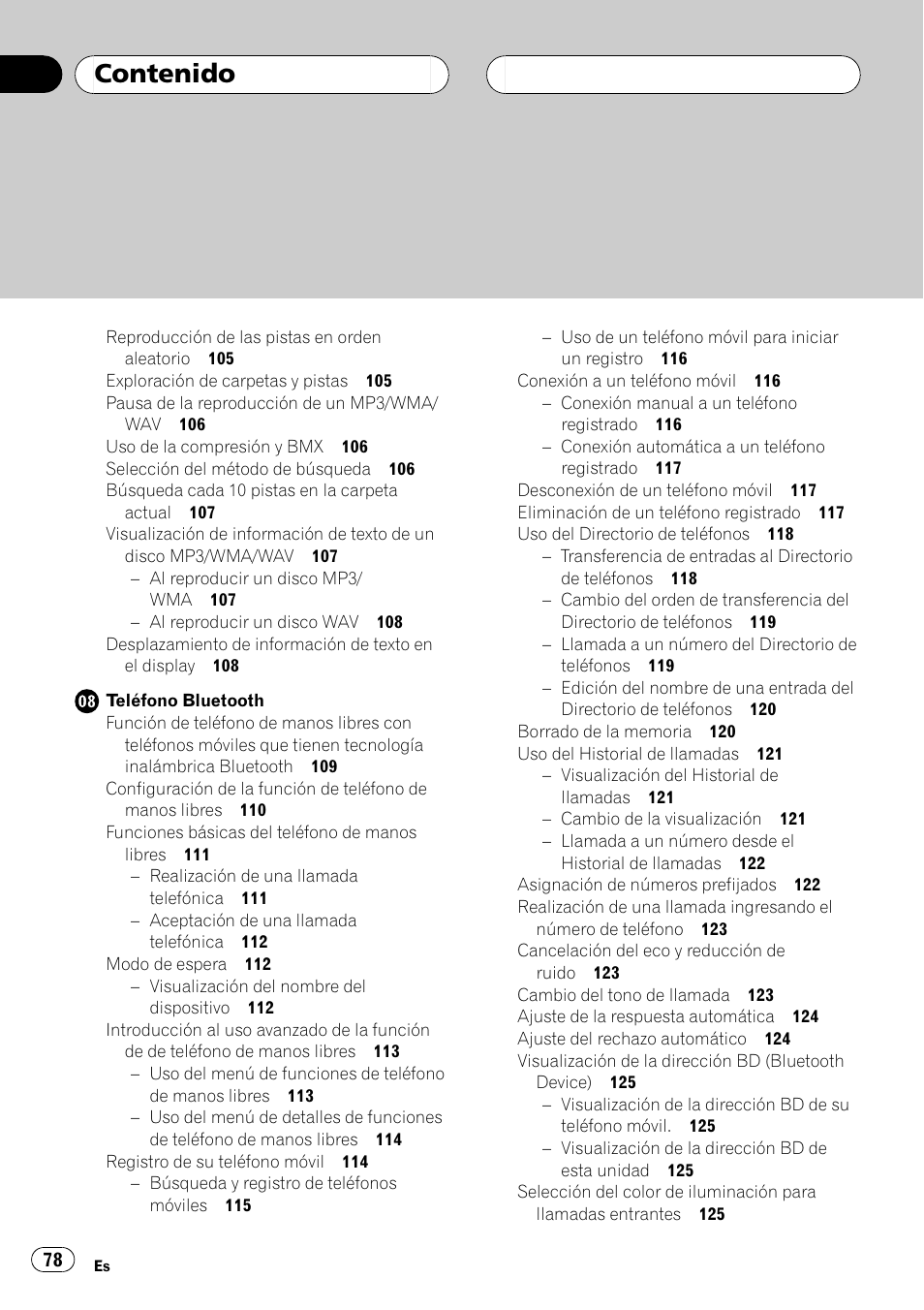 Pioneer DEH-P55BT User Manual | Page 78 / 162