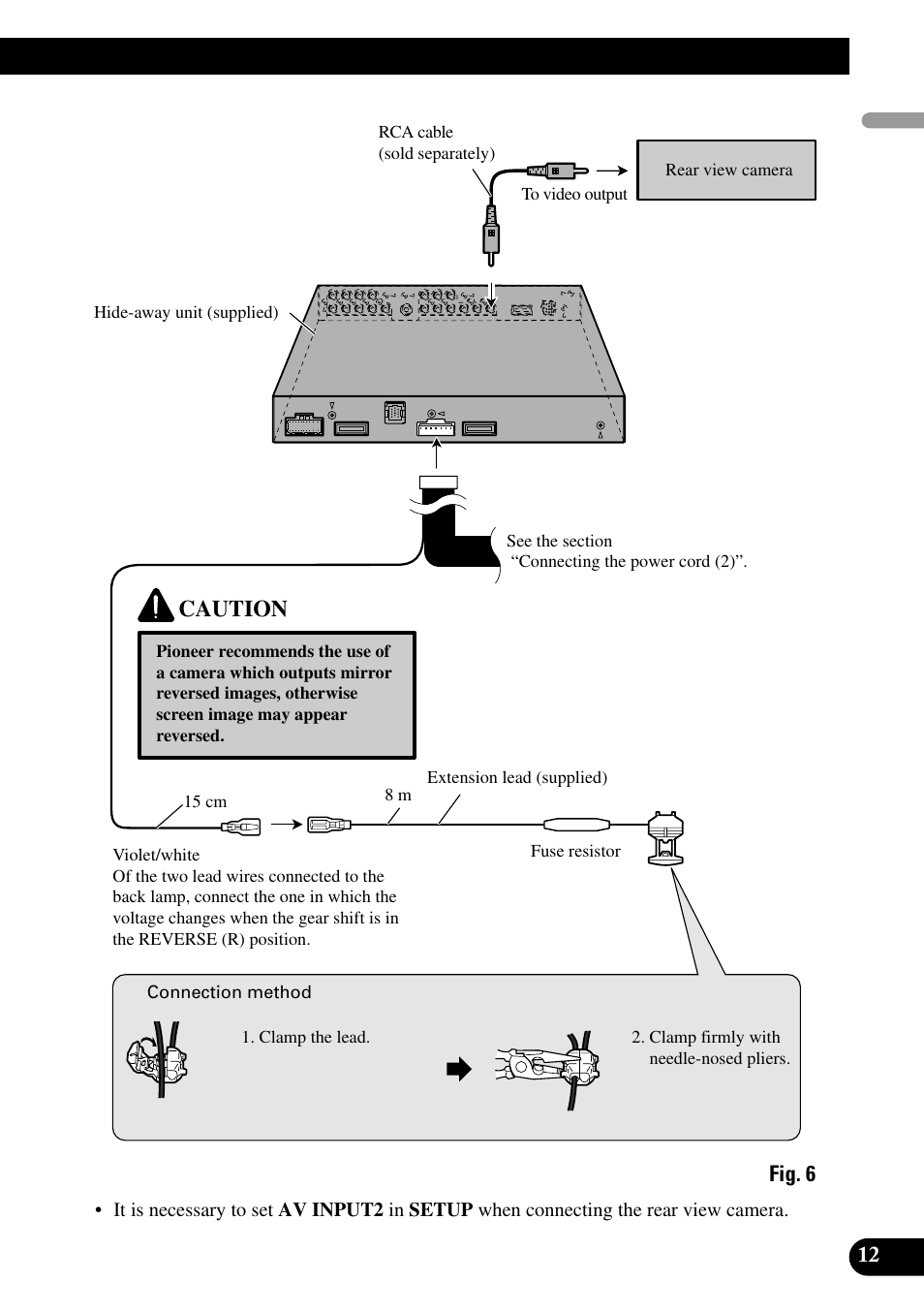 Caution | Pioneer Super Tuner III D+ AVH-P7950DVD User Manual | Page 13 / 38