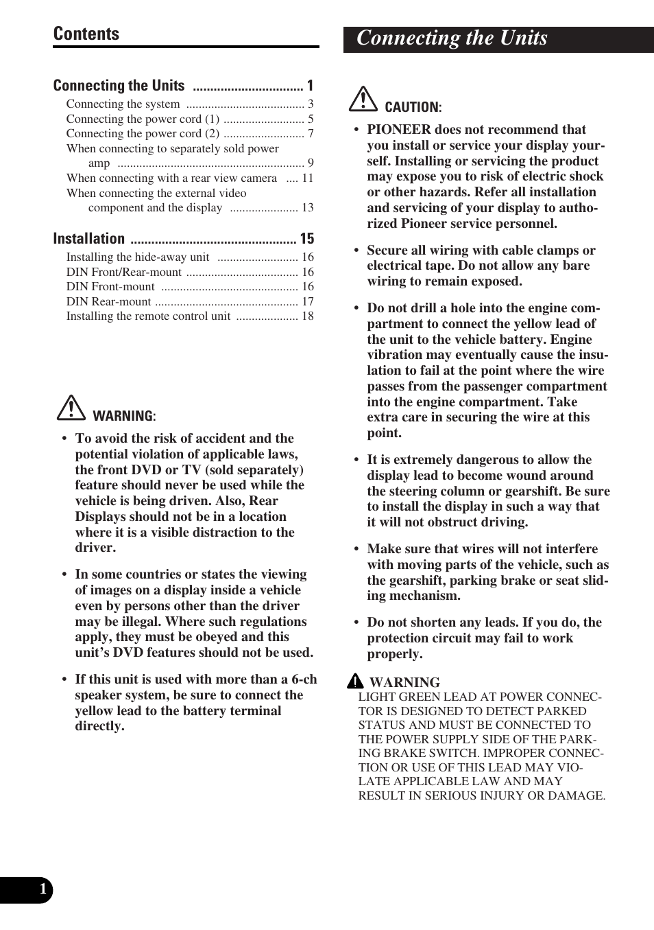 Pioneer Super Tuner III D+ AVH-P7950DVD User Manual | Page 2 / 38