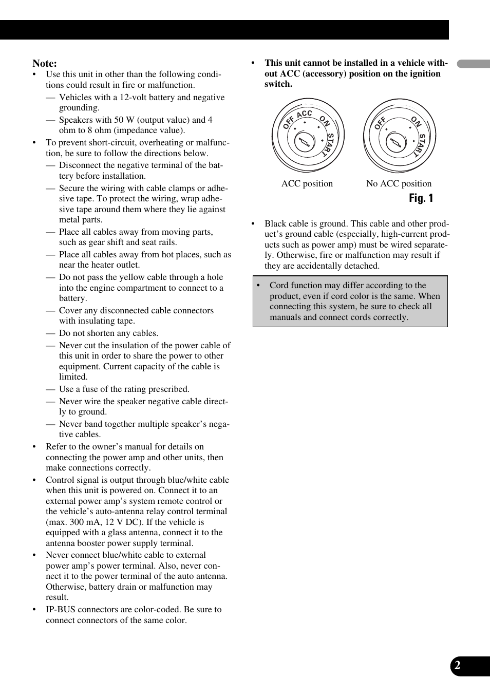 Fig. 1 | Pioneer Super Tuner III D+ AVH-P7950DVD User Manual | Page 3 / 38