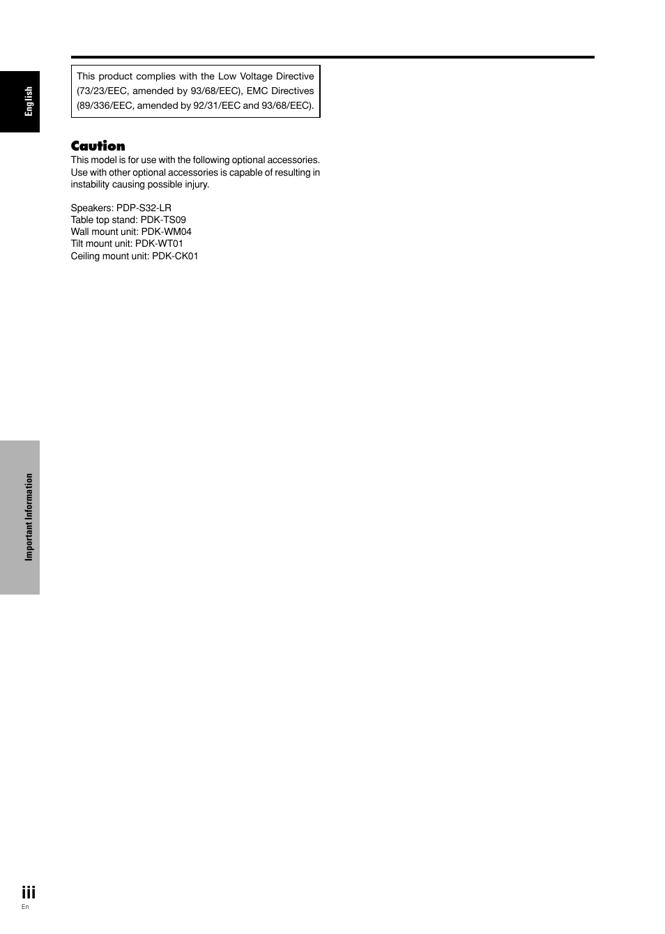 Pioneer PDP-42MVE1 User Manual | Page 5 / 259