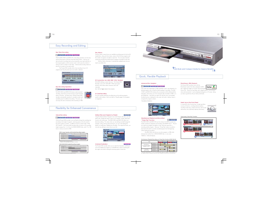 Vr mode dvd-rw, Video mode dvd-rw | Pioneer DVR-310-S User Manual | Page 4 / 8