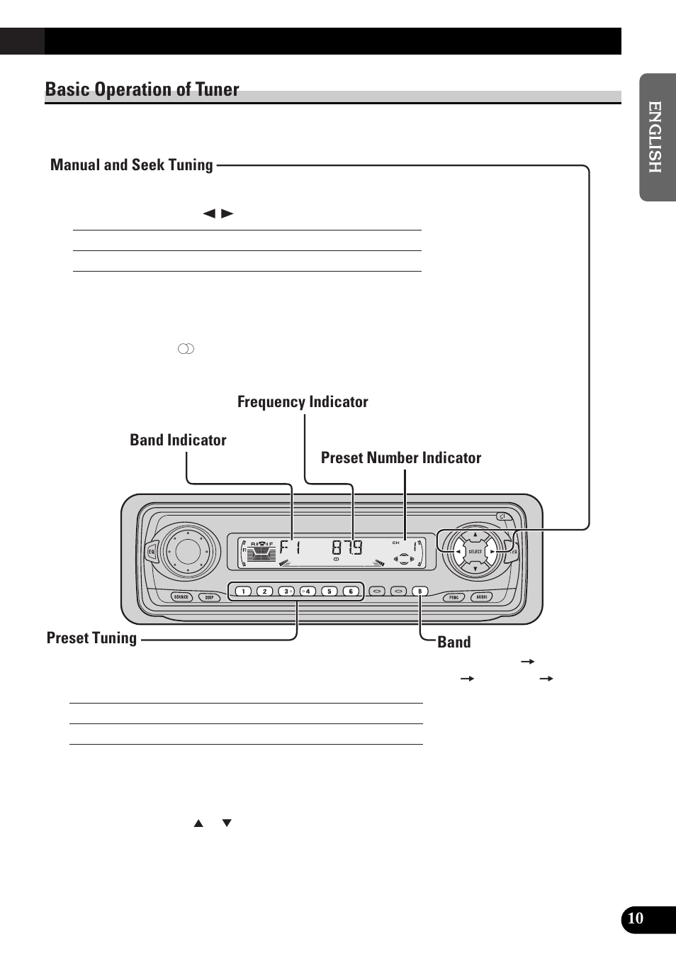 Basic operation of tuner | Pioneer DEH-P33 User Manual | Page 11 / 136