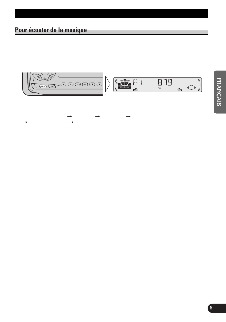 Opérations de base, Pour écouter de la musique | Pioneer DEH-P33 User Manual | Page 53 / 136