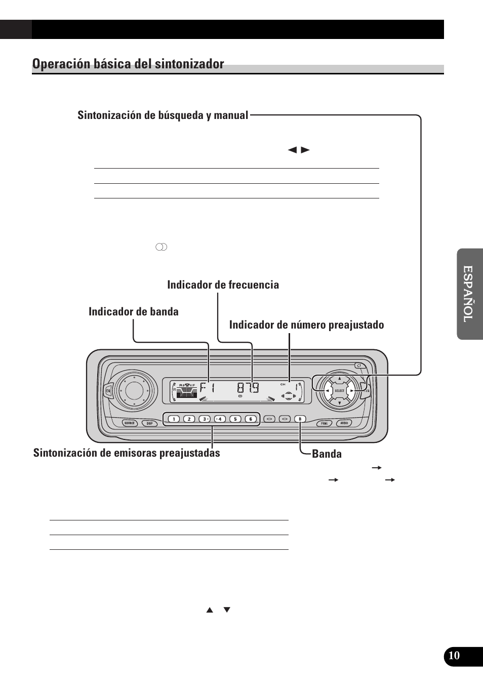 Operación básica del sintonizador | Pioneer DEH-P33 User Manual | Page 99 / 136