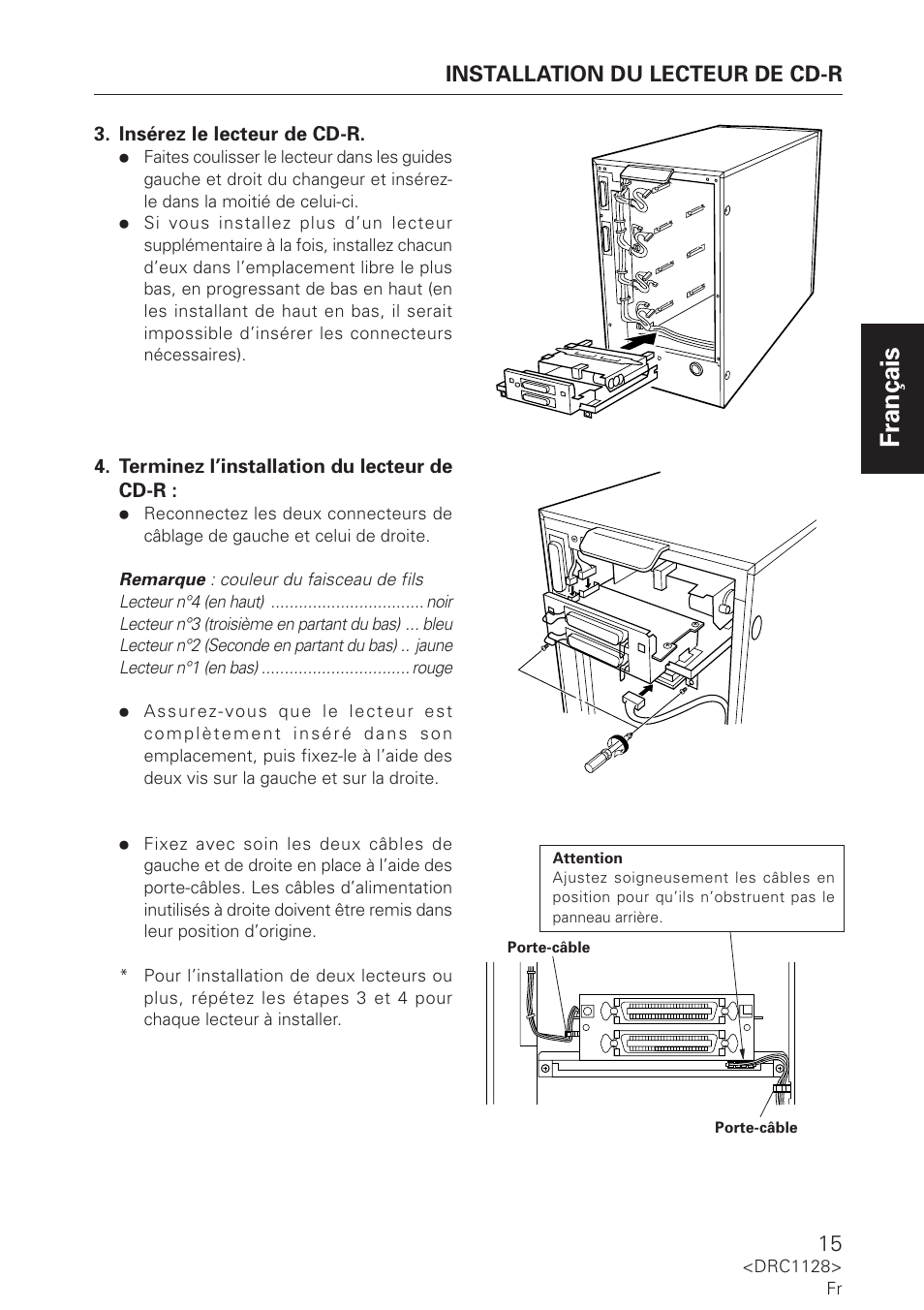 Français | Pioneer DR-R102 User Manual | Page 15 / 32