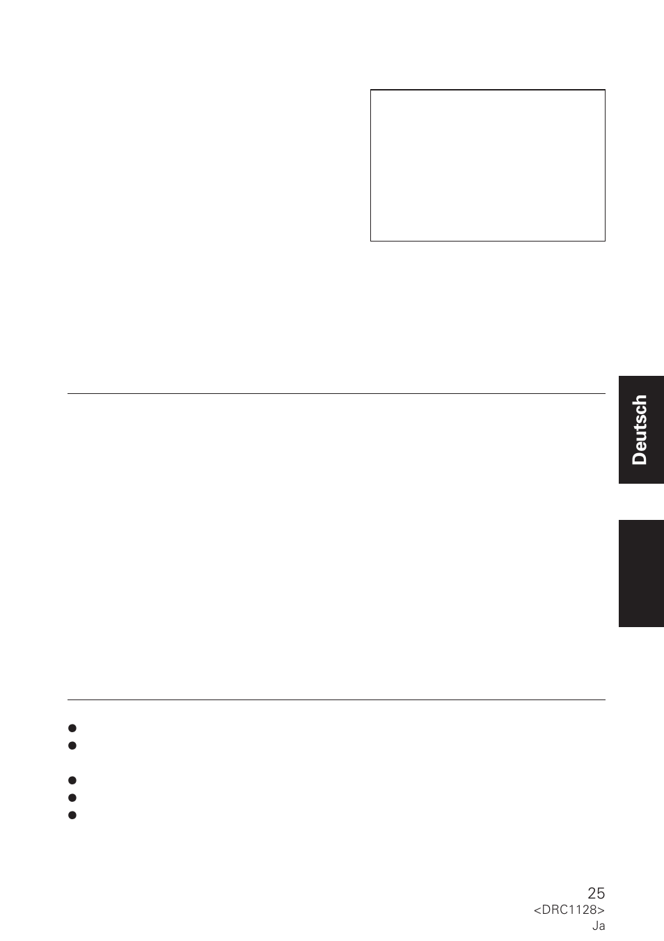 Deutsch | Pioneer DR-R102 User Manual | Page 25 / 32