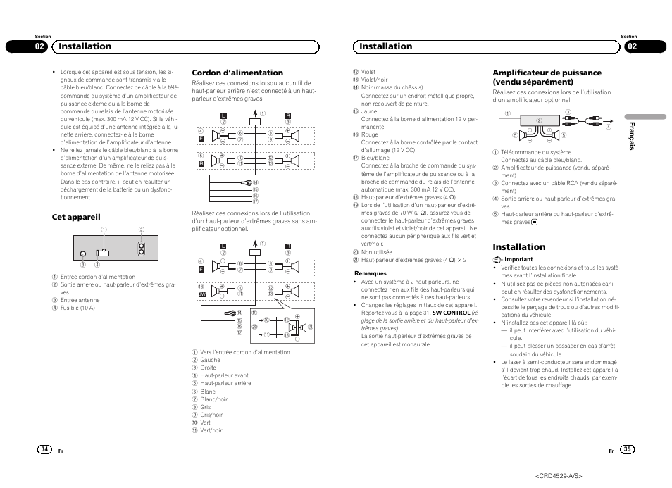 02 installation, Installation | Pioneer DEH-23UB User Manual | Page 18 / 36