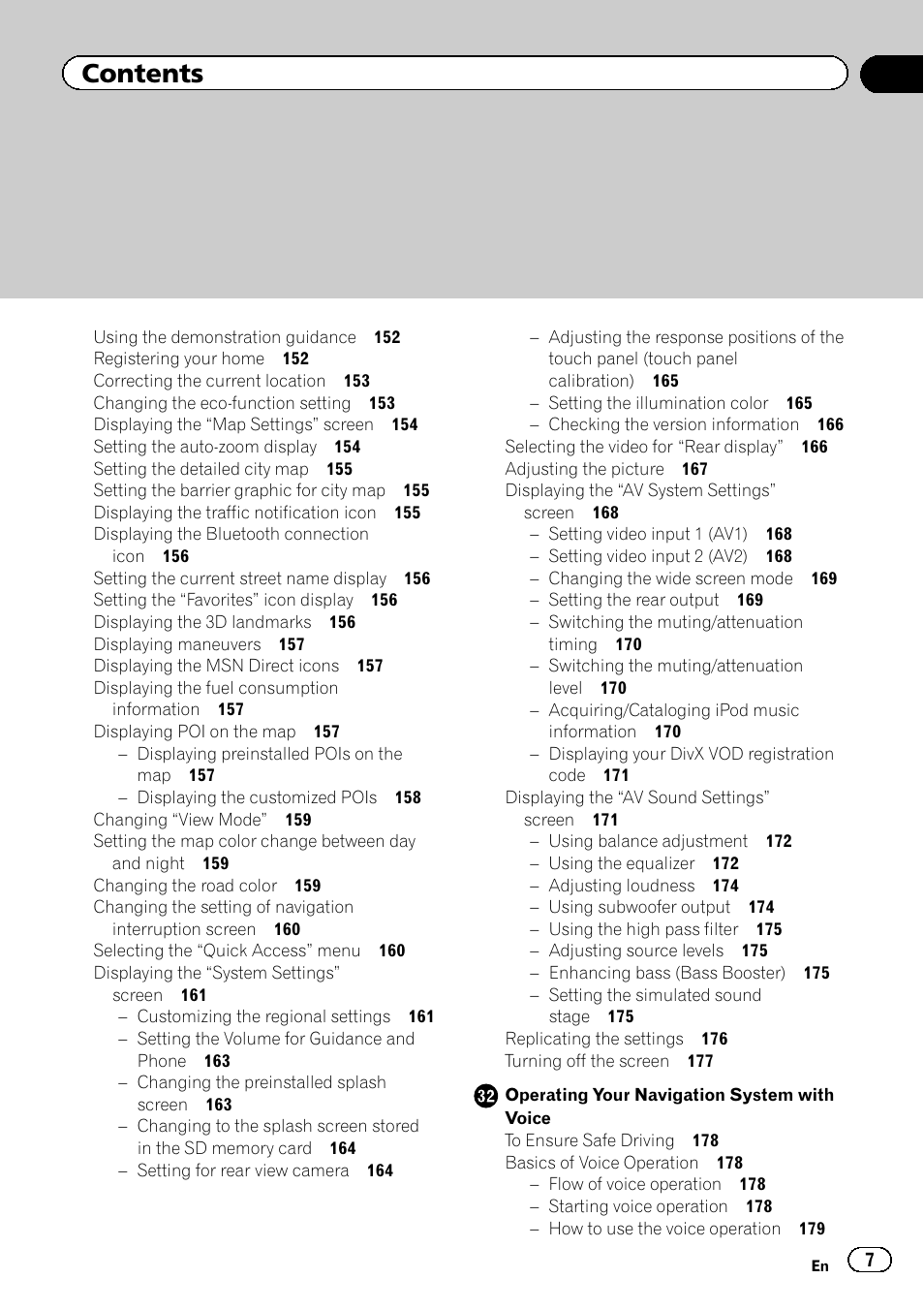 Pioneer AVIC-Z120BT User Manual | Page 7 / 228