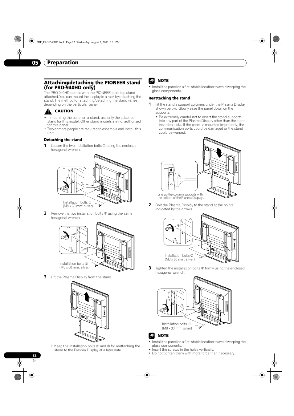 Preparation 05 | Pioneer PRO-940HD User Manual | Page 22 / 120