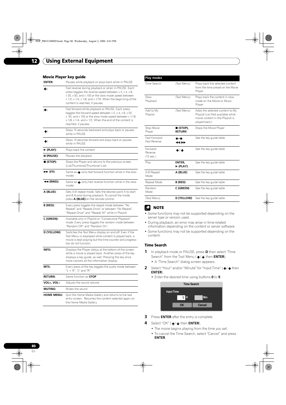 Using external equipment 12 | Pioneer PRO-940HD User Manual | Page 80 / 120