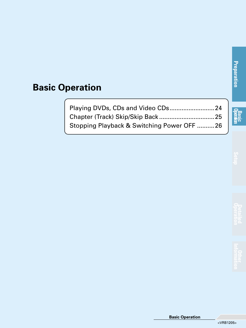 Basic operation | Pioneer DV-05 User Manual | Page 23 / 62