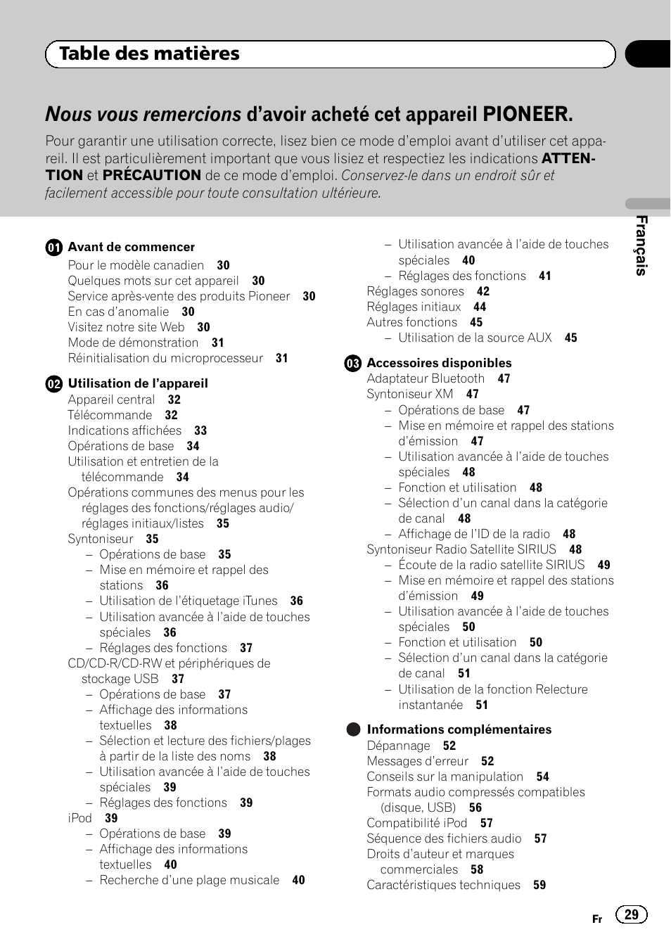 Pioneer SUPERTUNERD DEH-P5200HD User Manual | Page 29 / 88