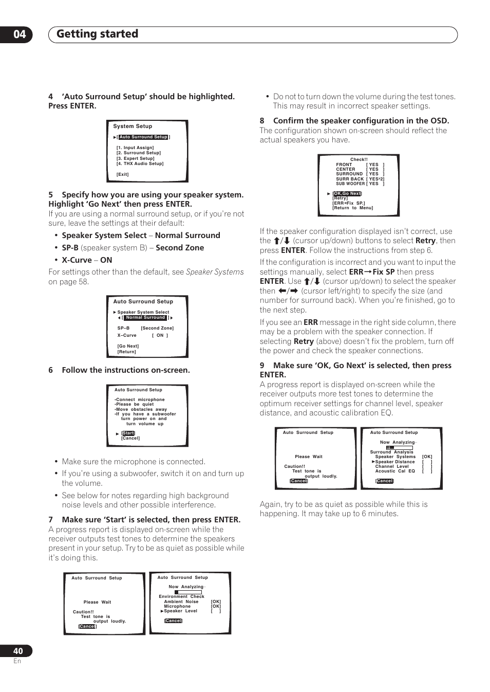 Getting started 04 | Pioneer VSX-59TXi User Manual | Page 40 / 112