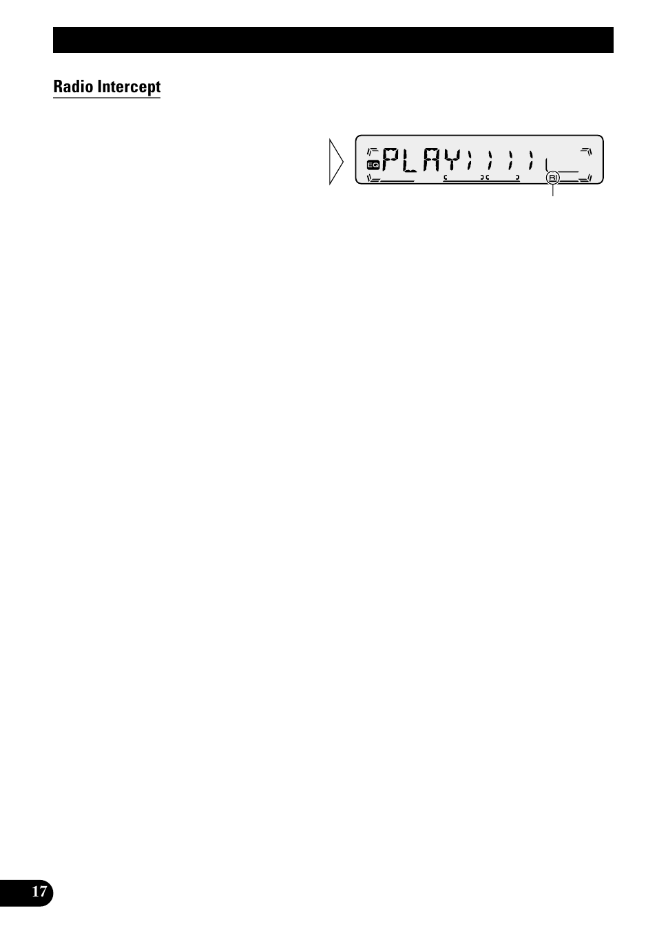 Using the cassette player, Radio intercept | Pioneer KEH-P1010R User Manual | Page 18 / 88