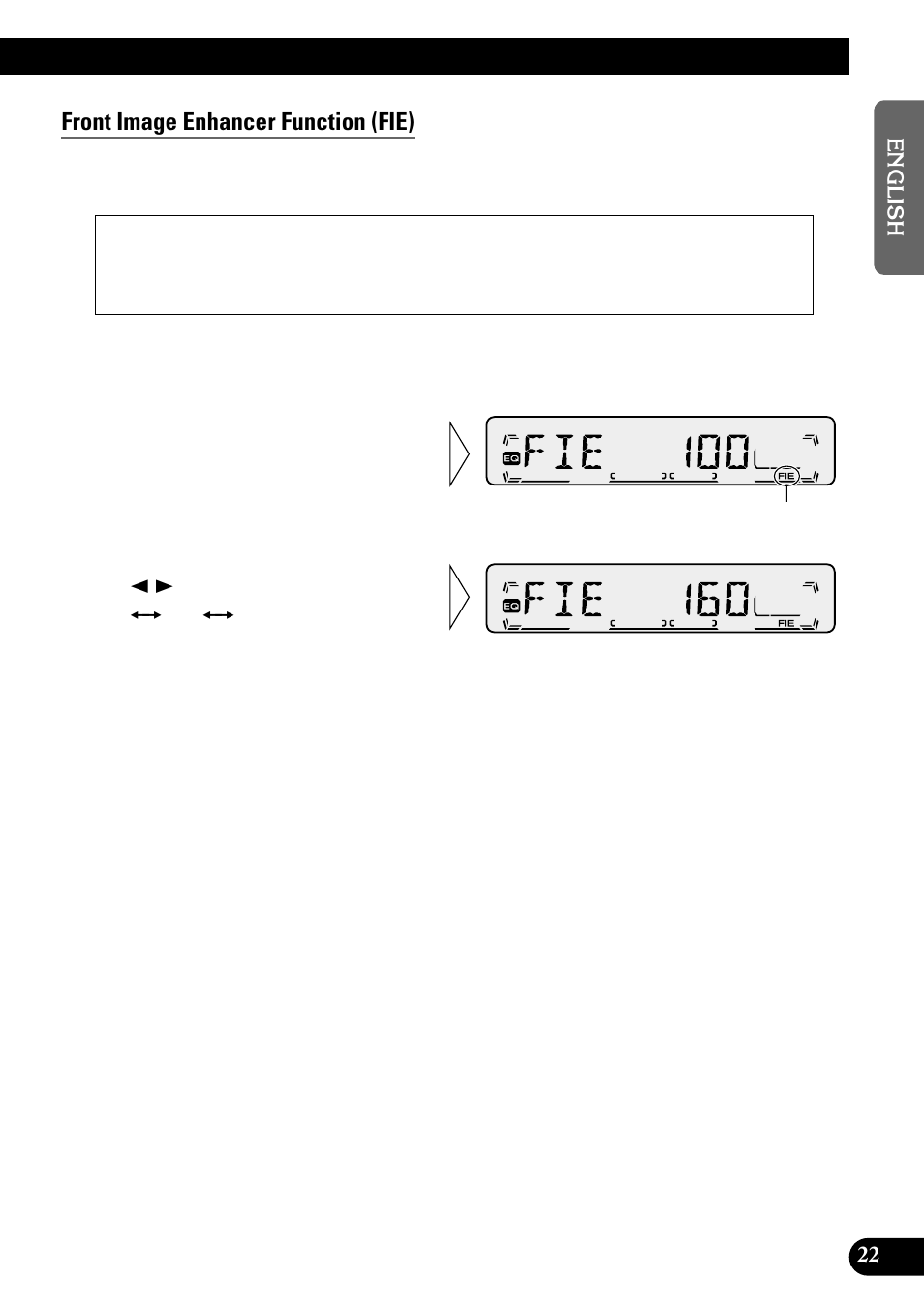 Front image enhancer function (fie) | Pioneer KEH-P1010R User Manual | Page 23 / 88