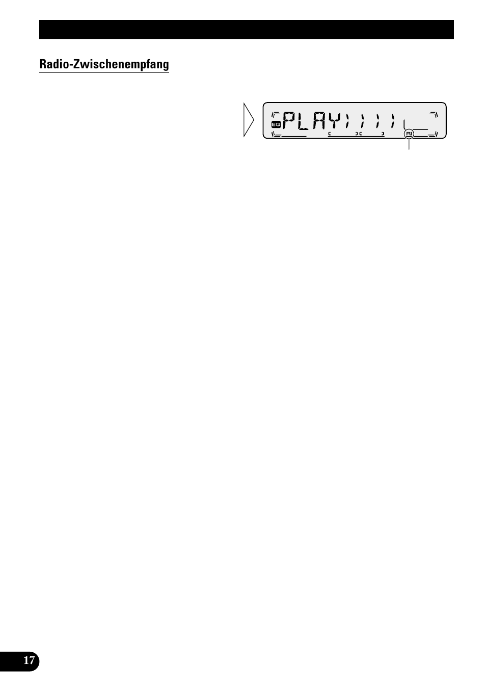 Gebrauch des cassettenspielers, Radio-zwischenempfang | Pioneer KEH-P1010R User Manual | Page 74 / 88