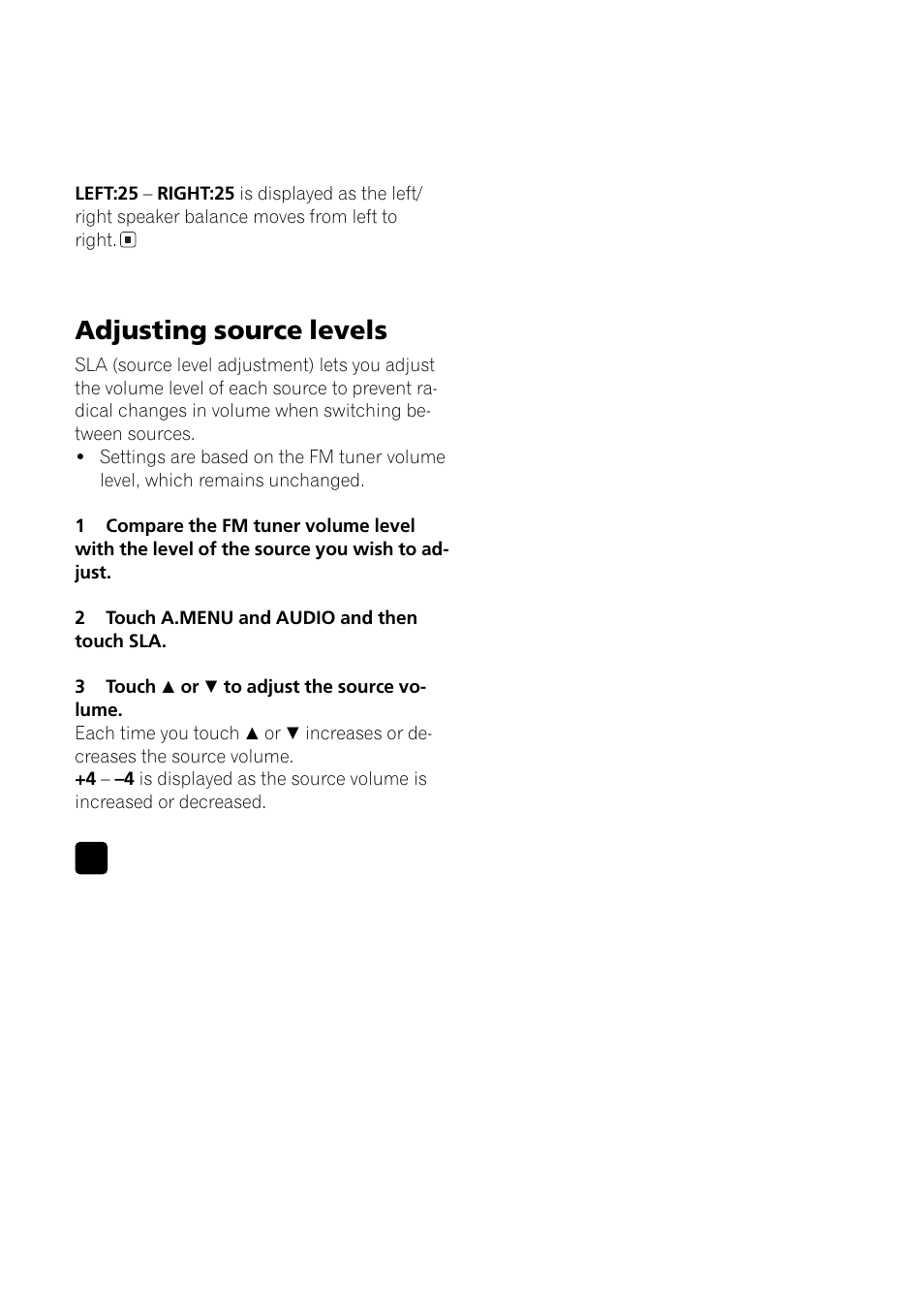 Adjusting source levels | Pioneer AVH-P6500DVD User Manual | Page 76 / 108