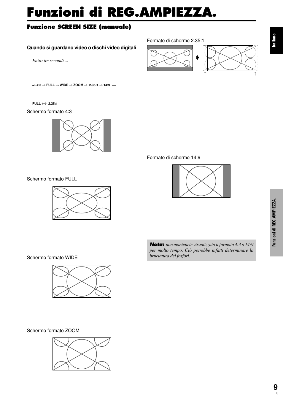 Funzioni di reg.ampiezza | Pioneer PLASMA DISPLAY User Manual | Page 126 / 266